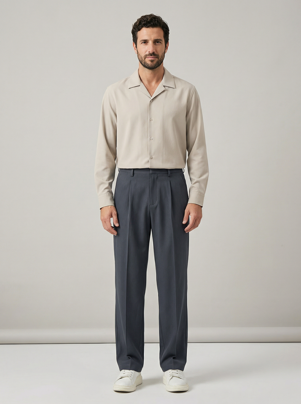 Men's Ice Silk Wide Leg Pants - Lightweight Summer Trousers