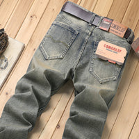 Men's Stretch Straight Leg Jeans - Business Casual Denim - front view