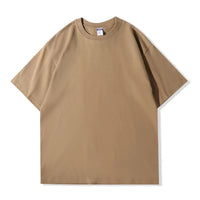 Men's Heavyweight Drop Shoulder T-Shirt - 260g Premium Cotton Crewneck Tee - full body