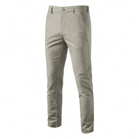Men's Cotton Linen Straight Pants - Breathable Casual Trousers - fabric detail
