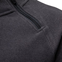Men's Fleece-Lined Zip Jacket - Stand Collar Sweatshirt - side view