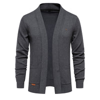 Men's Premium Open Cardigan - Business Knit Sweater Jacket - styled