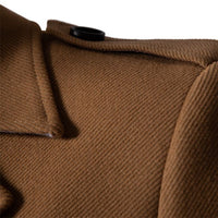 Men's Business Casual Solid Coat - Premium Fall Jacket - detail