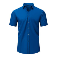 Men's Wrinkle-Free Stretch T-Shirt – Easy Care Short Sleeve