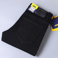 Men's Stretch Straight Leg Jeans - Business Casual Denim - view 13