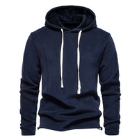Men's Fleece Stand Collar Sweatshirt - Half Zip Pullover Top - view 16