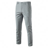 Men's Cotton Linen Straight Pants - Breathable Casual Trousers - view 11