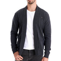 Men's Button Front Cardigan Sweater - Business Casual Knit Top - detail