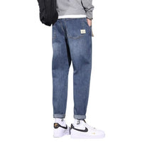 Men's Retro Casual Slim Straight Jeans - side view