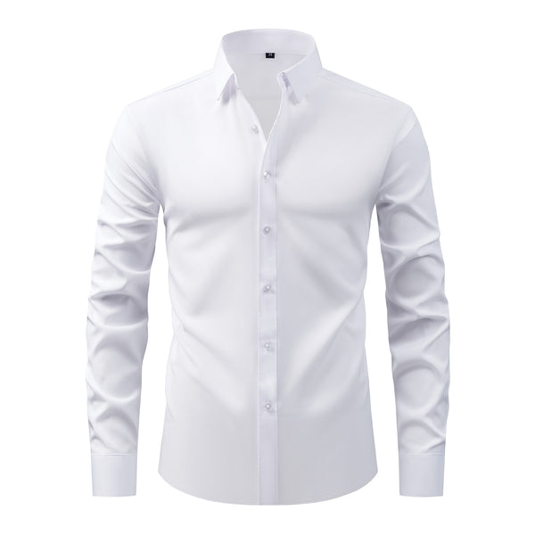 Men's Wrinkle-Free Stretch Dress Shirt - Easy Care Button Down - front view