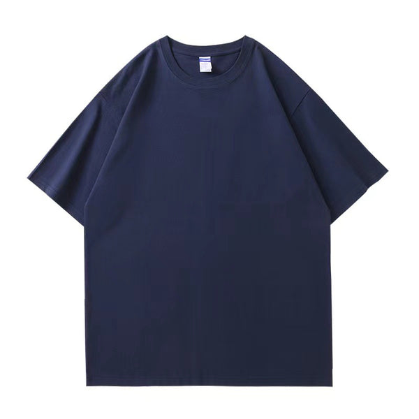 Men's Heavyweight Drop Shoulder T-Shirt - 260g Premium Cotton Crewneck Tee - front view