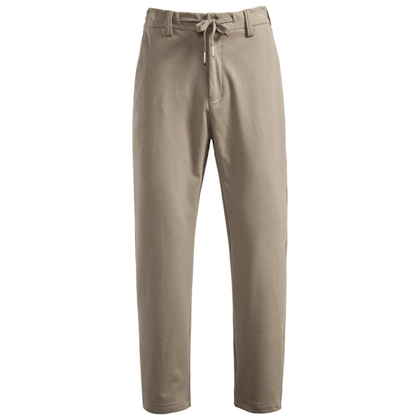 Men's Thick Business Casual Pants - Solid Color Trousers - front view