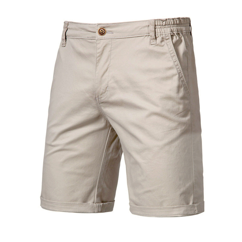 Men's Classic Cotton Chino Shorts - Casual Flat Front Summer Shorts