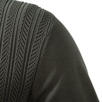 Men's Lightweight Half Zip Sweater - Thin Knit Business Pullover - back view