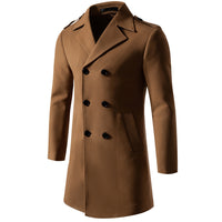 Men's Business Casual Solid Coat - Premium Fall Jacket - styled