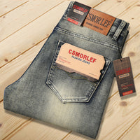Men's Stretch Straight Leg Jeans - Business Casual Denim