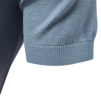Men's Color Block Knit Polo - Short Sleeve Casual Collar Top - detail