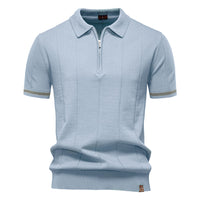 Men's Business Casual Knit Polo - Short Sleeve Collared Top - view 14