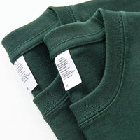 Men's Heavyweight Solid Crewneck T-Shirt - 320g Thick Premium Cotton Tee - model wearing