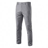 Men's Cotton Linen Straight Pants - Breathable Casual Trousers - styled