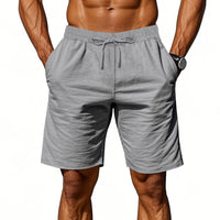 Men's Cotton Linen Beach Shorts — Breathable Casual Cropped Pants