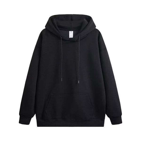 Men's Heavyweight Drop Shoulder Hoodie - Casual Cotton Pullover - front view