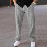 Men's Straight Cargo Sweatpants — Relaxed Fit Casual Jogger Trousers