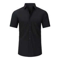 Men's Wrinkle-Free Stretch T-Shirt – Easy Care Short Sleeve