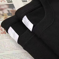 Men's Heavyweight Solid Crewneck T-Shirt - 320g Thick Premium Cotton Tee - detail