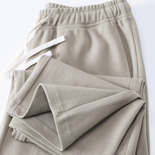 Men's Heavyweight Straight Leg Sweatpants - Knit Jogger Pants - front view