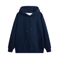 Men's Heavyweight Drop Shoulder Hoodie - Casual Cotton Pullover - side view