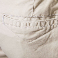 Men's Classic Cotton Chino Shorts - Casual Flat Front Summer Shorts - side view
