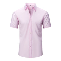 Men's Wrinkle-Free Stretch T-Shirt – Easy Care Short Sleeve