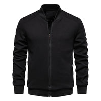 Men's Slim Fit Stand Collar Jacket - Lightweight Casual - styled