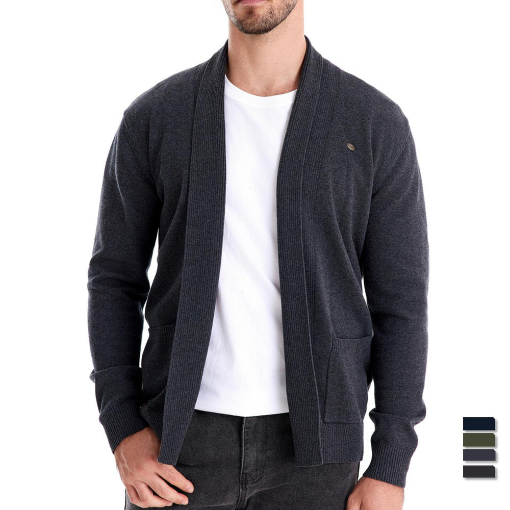 Men's Button Front Cardigan Sweater - Business Casual Knit Top