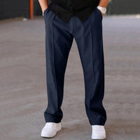 Men's Straight Cargo Sweatpants — Relaxed Fit Casual Jogger Trousers