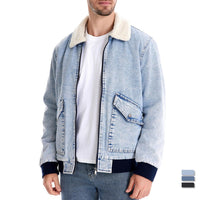 Men's Contrast Trim V-Neck Sweater - Knit Button Cardigan - front view