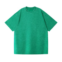 Men's Acid Wash Distressed T-Shirt - Heavyweight Oversized Vintage Cotton Tee - view 16
