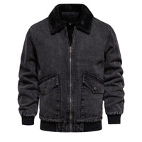 Men's Contrast Trim V-Neck Sweater - Knit Button Cardigan - close up