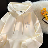 Men's Fleece-Lined Hoodie - Thick Graphic Pullover Sweatshirt - side view