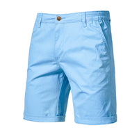Men's Classic Cotton Chino Shorts - Casual Flat Front Summer Shorts - view 13