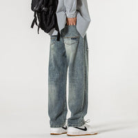 Men's Loose Wide Leg Harem Jeans - styled