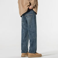 Men's Loose Wide Leg Harem Jeans - close up