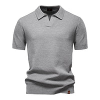 Men's Textured Knit Polo Shirt - Business Casual Short Sleeve - view 11