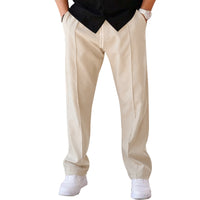 Men's Straight Cargo Sweatpants — Relaxed Fit Casual Jogger Trousers