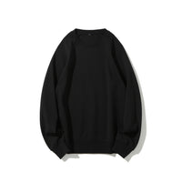 Men's Reversible Crewneck Sweatshirt - Hot Stamped Print Jacket - back view