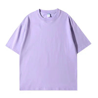Men's Heavyweight Drop Shoulder T-Shirt - 260g Premium Cotton Crewneck Tee - model wearing