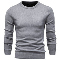 Men's Thick Knit Crewneck Sweater - Slim Fit Pullover - view 14