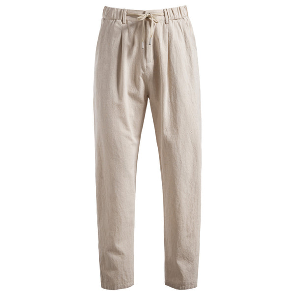 Men's Cotton Linen Casual Pants - Breathable Summer Trousers - front view