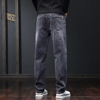 Men's Business Casual Wide Leg Jeans - back view